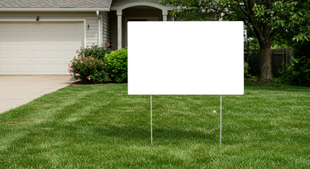 Blank Sign in Yard Mockup Real Estate Lawn Advertising Custom Message Home Garden Outdoor Promo 100