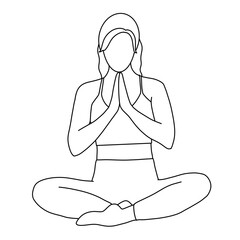 woman in yoga pose