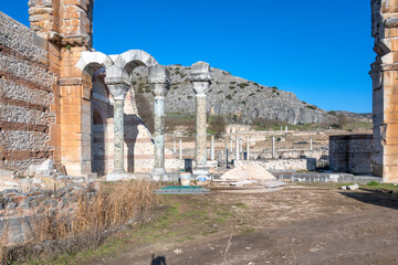 Ruins at archaeological area of Philippi, Greece