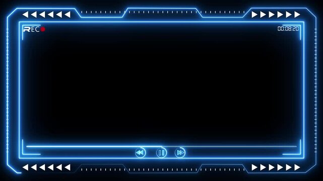 Live recoding hud ,live streaming neon text frame animation box frame neon frame live streaming game live Stream overlay animation for live streaming video Titles 4k motion video - Powered by Adobe