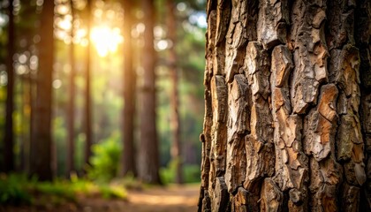 Intricate tree bark texture and patterns, a closeup view of nature's design closeup