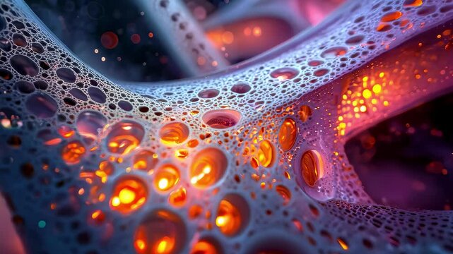 Abstract Biological Cell Network Tech Dynamic Background - Powered by Adobe