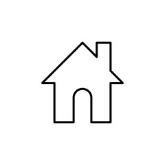 home, house interface icon vector