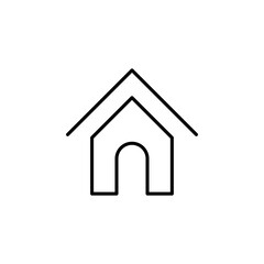 home, house interface icon vector