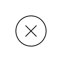 close, cancel, decline button icon