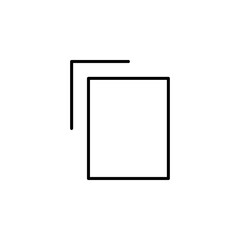 copy, duplicate button icon vector