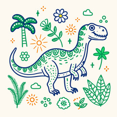 dinosaur vector illustration