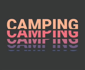 Camping, Tent life 2025 tee art