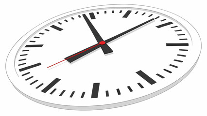 Time Management Clock Face, Timekeeping, and Scheduling Concepts