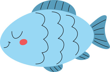 Smiling Cartoon Fish