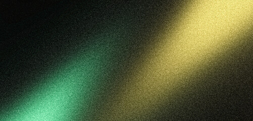 Grainy noisy background, green yellow black abstract color gradient, vibrant noise texture trendy banner header poster cover flyer backdrop design