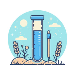 
test tube illustration design