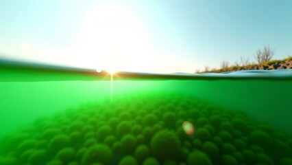 Underwater algae farm producing sustainable biofuel