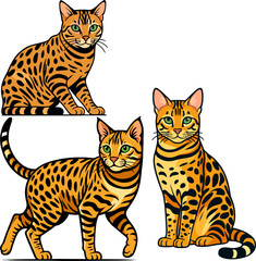 Savannah cat vector.eps
