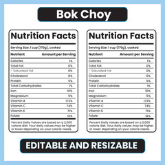bok choy nutrition facts,
bok choy nutrition label,
pak choi nutrition info,
leafy green vegetables,
asian greens nutrition,
cruciferous vegetable chart,
bok choy calories,