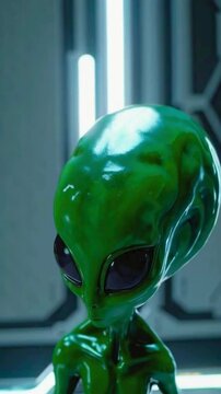 4K UHD Video of a Green Alien 