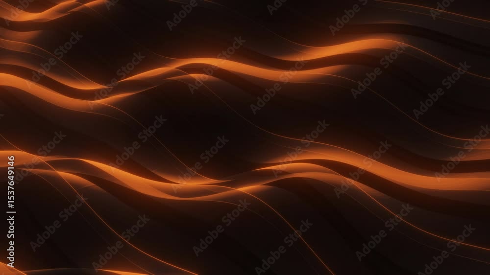 Wall mural this stock motion graphic video of abstract colored wave background with gentle overlapping curves o