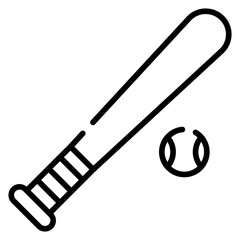 Baseball line icon