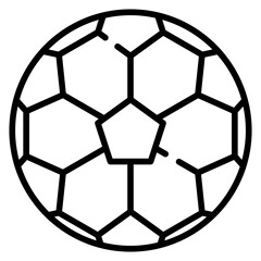 Fototapeta premium Football line icon