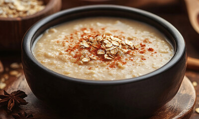 Atole de Avena - Oatmeal atole, thick and hearty.