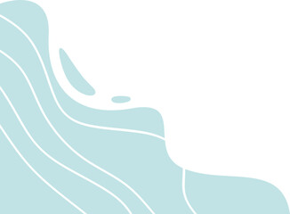 Abstract Organic Shape Corner