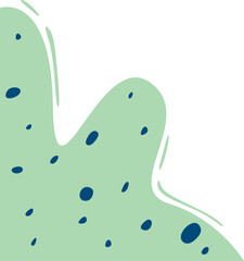 Abstract Organic Shape Corner