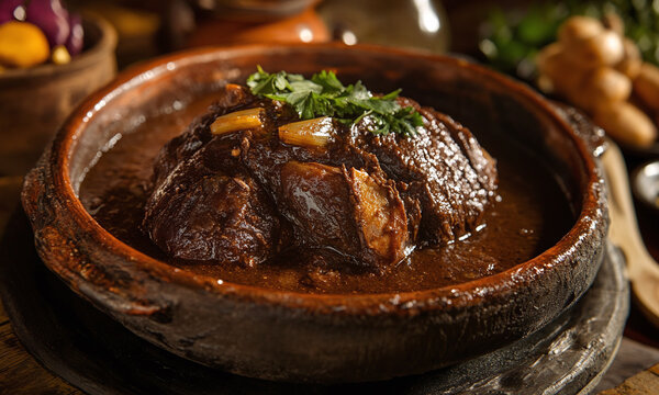 Mole de Caderas - A goat-based mole from Tehuacan, Puebla, made during the dry season.