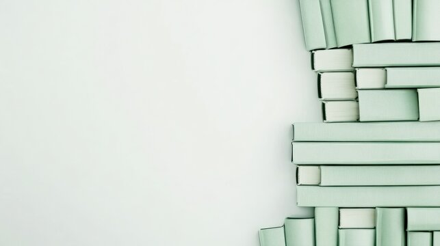 Arrangement light sage green rectangles