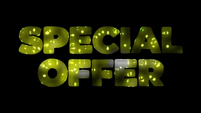Special Offer Announcement: Festive Design Text Animation