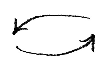 Arrow grunge vector icon. Arrow, hand drawn, doodle mark. Arrow chalk vector.