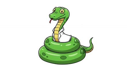 Fototapeta premium Cartoon snake graphic design