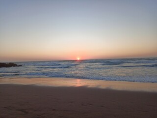 sunset on the beach