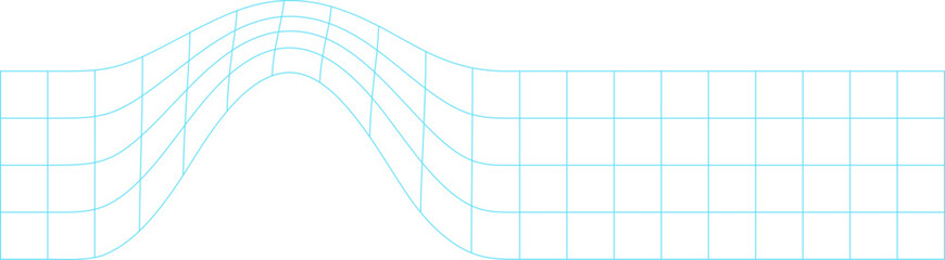Distorted Grid Lines Abstract Illustration