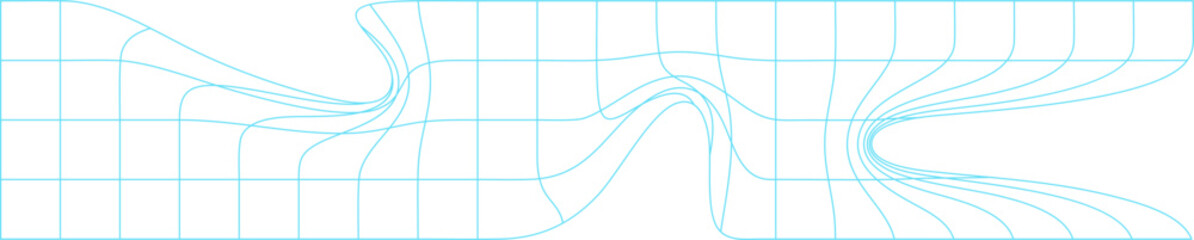 Distorted Grid Lines Abstract Illustration