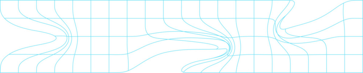 Distorted Grid Lines Abstract Illustration