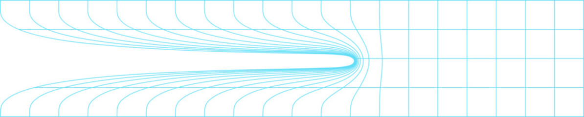 Distorted Grid Lines Abstract Illustration