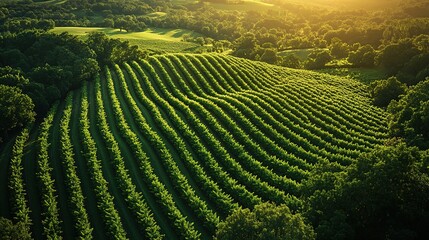 Fototapeta premium green tea plantations