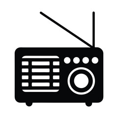 Old Radio Transmitter Icon Vector Illustration