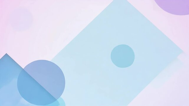 Witness 4K minimalist animation layered geometric shapes bright colors providing simple backgrounds ample copy space text logos stylish paper design aesthetic advertising tile creative