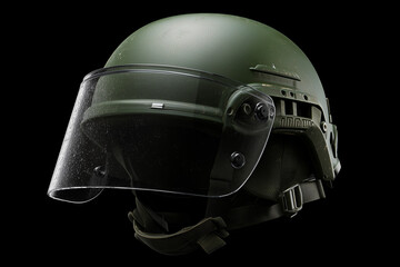 Fototapeta premium Modern Special Ops Helmet with Futuristic Design