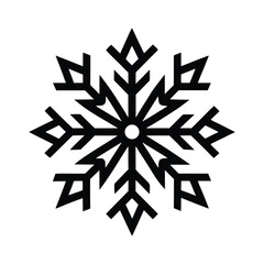 Snowflake Brooch Icon Vector Illustration