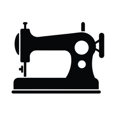 Vintage Sewing Machine Icon Vector Illustration