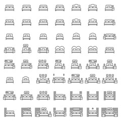 bedroom icon vector illustration. icon sign symbol simple perfect design. bedroom interior, modern bedroom