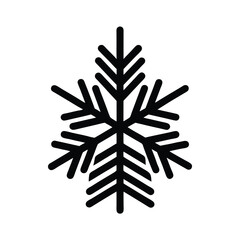 Winter Pine Needle Icon Vector Illustration