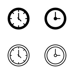 Clock icon vector. Time sign and symbol. watch icon