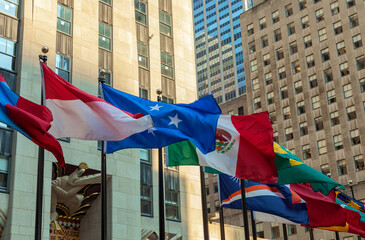 flags of nations, New York City