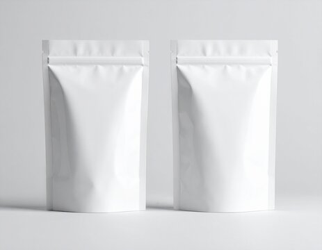Snack packet mockup with editable front and back view