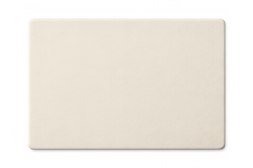 Empty beige rectangle with soft rounded corners providing copy space on a transparent background