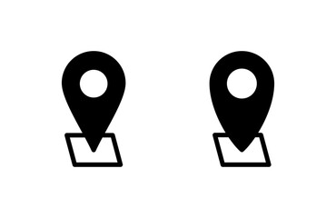 Address icon vector illustration. home location sign and symbol. pinpoint