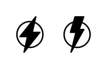 Lightning icon vector illustration. electric sign and symbol. power icon. energy sign